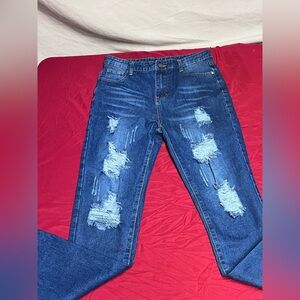Ripped blue Jeans 16Y